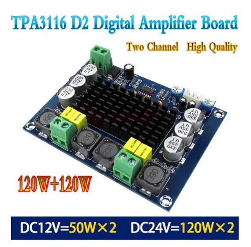ACEIRMC TPA3116D2 TPA3116 XH-M543 Dual Channel Stereo High Power Digital Audio Power Amplifier Board 120W+120W DIY Module - Image 4